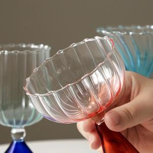 L <span class=keywords><strong>Design</strong></span> unico all'ingrosso alta borosilicato a strisce di <span class=keywords><strong>vetro</strong></span> di vino calice di <span class=keywords><strong>caffè</strong></span> tazza di <span class=keywords><strong>vetro</strong></span> soffiato a mano - Product Image 3