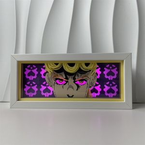150 caja de luz de anime al por mayor artesanías de papel Zorro <span class=keywords><strong>Luffy</strong></span> LED corte de papel luz nocturna decoración de la habitación regalo para fanáticos de la animación - Product Image 2