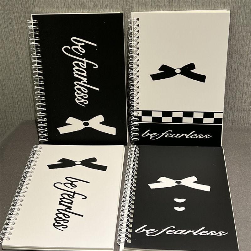 A5 black bow