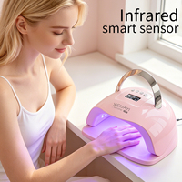 Lampe de polymérisation UV LED rose XEIJAYI M7, 24 perles, base détachable, capteur intelligent, vente en gros OEM/ODM pour usage domestique et en institut de beauté