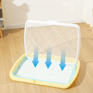 बड़े कुत्ते के शौचालय की क्षमता प्रशिक्षण सुविधाजनक हटाने योग्य जाल ट्रे को सहज कुत्ते के इनडोर पालतू शौचालय के लिए मजबूत - Product Image 3