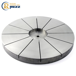 Accessoires pour machine de rodage et de polissage de surface unilatérale : Plaque de rodage en <span class=keywords><strong>fonte</strong></span>, <span class=keywords><strong>Disque</strong></span> de rodage en <span class=keywords><strong>fonte</strong></span> EL 300 rainuré - Product Image 1
