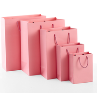 Custom Logo Hot Stamping Lamination Recyclable Luxury Art Paperboard Promotional Supermarket Rectangle Hand Clothing Packaging