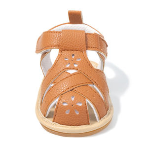 Neuankömmling Mädchen und Jungen Sommerschuhe <span class=keywords><strong>Hook</strong></span> & <span class=keywords><strong>Loop</strong></span> PU-Leders toff Strap azier fähige Babys andalen für Mädchen - Product Image 5