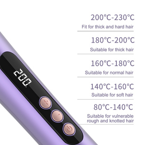 Lisseur et bigoudi professionnel en céramique, <span class=keywords><strong>fer</strong></span> <span class=keywords><strong>à</strong></span> friser ondulé <span class=keywords><strong>à</strong></span> chauffage rapide PCT - Product Image 4