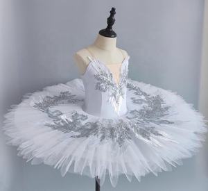 Vestido de Ballet de Bajo Precio para Niñas, Tutú de la Bella Durmiente, Traje de Actuación de Cisne Pequeño, Vestido TUTU, Tutú de Ballet Clásico Blanco - Product Image 2