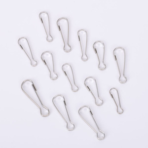 Hebilla de metal con clip en forma de 8, duradera, para llavero, accesorio DIY para campanas - Product Image 1