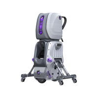 Robot lanceur de balles de tennis mobile intelligent AceiiLab A1 AI Vision léger en ABS, vitesse 130 km/h, lanceur automatique de balles, trémie 120 balles, contrôle par application