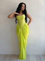 Robe longue plissée sans manches pour femme, 4 couleurs unies, décontractée, grande taille, pour soirée ou vacances, du S au XXL