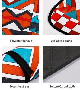 Mantas de Picnic de 78,74 "x 78,74", alfombrilla a prueba de humedad para acampar, alfombrilla de Picnic plegable de 3 capas para acampar, senderismo, viajes, conciertos en el <span class=keywords><strong>parque</strong></span> - Product Image 3