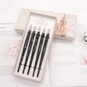 5 Buah Set Alat Komik Ujung Bulat, Perlengkapan Melukis Seni Pena Celup - Product Image 3