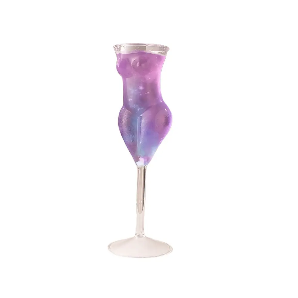 Nackte Frauen Cocktail Glas Körper geformt Weinglas Champagner Becher Whisky Cups für Home Bar Hen Bachelor Party