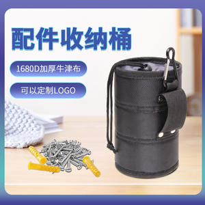 Sac de rangement pour kit d'outils, en tissu Oxford 1680D, imperméable et épaissi, avec crochet en aluminium et fermeture à cordon - Product Image 5