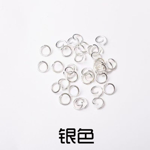 Silver Open <b>Ring</b> Jewelry Findings 6mm For DIY Earrings Necklaces Bracelets Metal Plated Accessory - Product Image 1