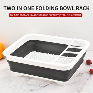 <span class=keywords><strong>Escurridor</strong></span> de platos de cocina de plástico cuadrado de alta calidad, <span class=keywords><strong>escurridor</strong></span> de tazas, <span class=keywords><strong>vajilla</strong></span> seca, soporte para cuencos, <span class=keywords><strong>escurridor</strong></span> plegable de secado - Product Image 2