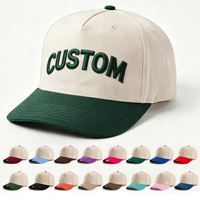 Gorras de Béisbol de Cinco Paneles para Hombre, con Logotipo Personalizado Bordado, Parche Tejido, de Alta Calidad, para Exteriores, con Visera de Camuflaje de Dos Tonos, de Algodón