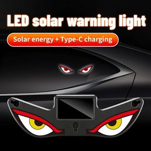 Nouvelle Lampe LED Décorative Sans Fil à Énergie Solaire Effet « Demon Eye » pour Voiture 2026 – Lumière d'Ambiance pour Vitre Arrière Disponible en Quatre Couleurs - Product Image 6