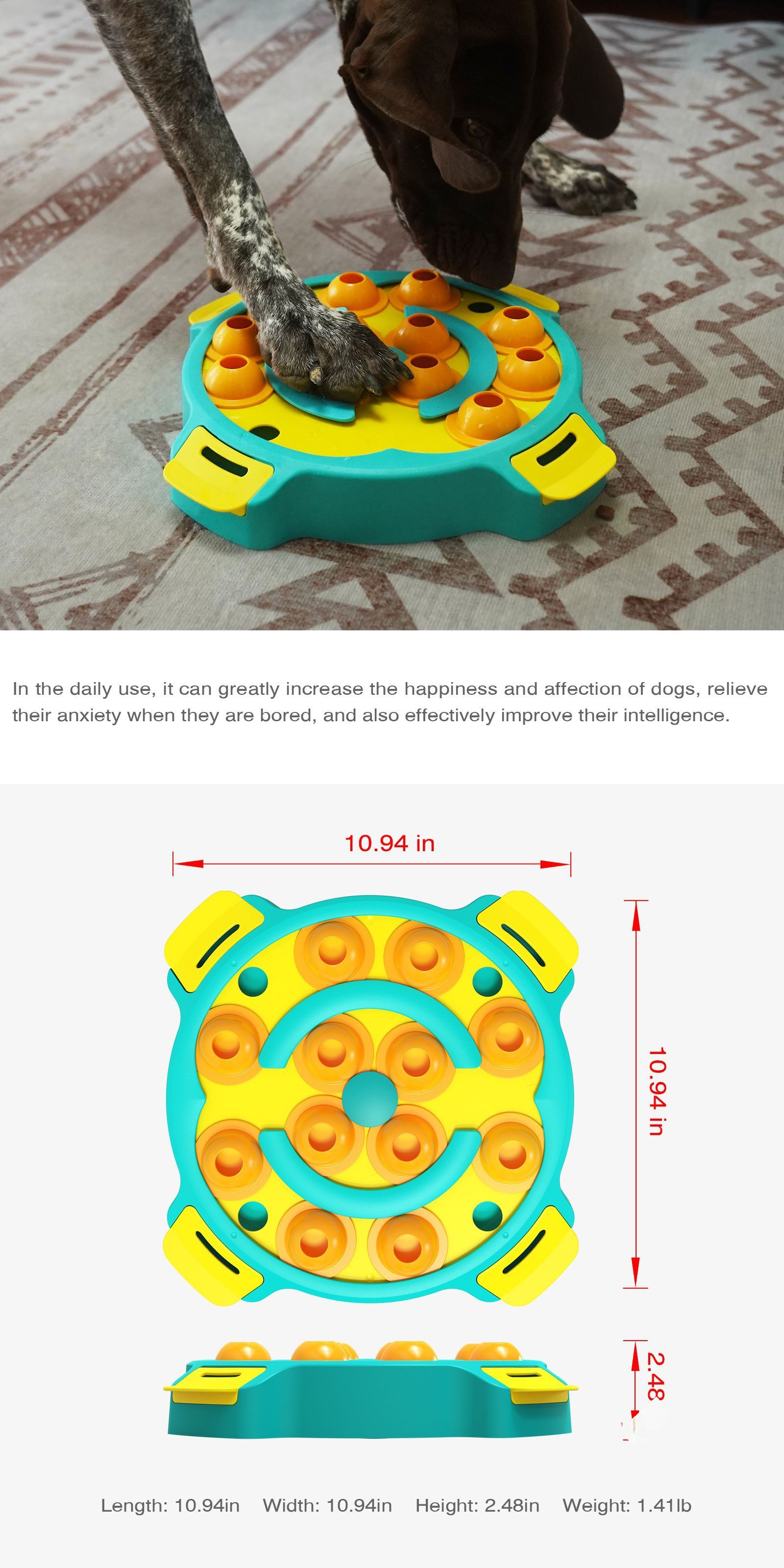 Intelligent pet leaky feeder Puzzle toys for dogs