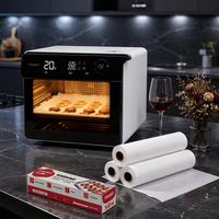 Rouleau de papier sulfurisé antiadhésif de qualité alimentaire, résistant au four et à l'huile de silicone, pour la cuisson, les outils de pâtisserie et les ustensiles de cuisson, compatible friteuse à air, jetable