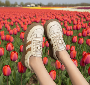 Chaussures de marche décontractées simples en cuir de vachette de première couche - Product Image 3