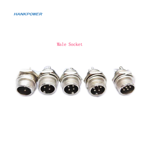 موصل دائري GX12 <span class=keywords><strong>2</strong></span> <span class=keywords><strong>3</strong></span> 4 5 6 دبوس الذكور والنساء المكونات M12 الموصلات - Product Image 4