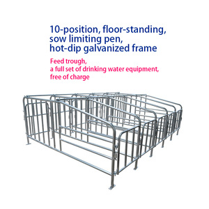 Mới nhúng nóng mạ kẽm lợn nhà ở hệ thống Tritan trough cắn bằng chứng chống nghiền lợn nái bút <span class=keywords><strong>farrowing</strong></span> chuẩn bị nhóm Nhà ở cho - Product Image 5