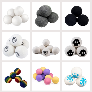 Boules <span class=keywords><strong>de</strong></span> séchage en <span class=keywords><strong>laine</strong></span> <span class=keywords><strong>de</strong></span> style nouveau modèle XL boules <span class=keywords><strong>de</strong></span> lavage <span class=keywords><strong>de</strong></span> linge en tissu naturel pour un séchage plus rapide des vêtements - Product Image 2