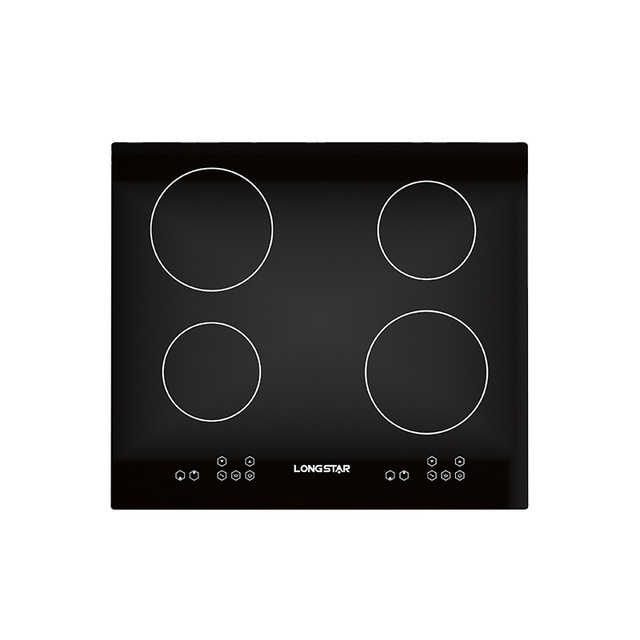 Custom Built-in Commercial 6000W 4 Burner Metal Housing Kitchen Induction Cooktop with Hotpot Function for Household Use