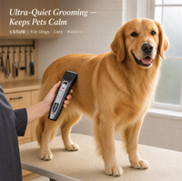 Tondeuse à poils pour animaux de compagnie sans fil Shernbao PGC 660S 4 en 1, rechargeable, faible bruit, tondeuse professionnelle pour chiens et chats