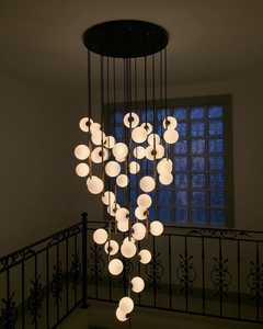 Lampu gantung langit-langit tinggi, lampu gantung Modern Multi cahaya untuk dekorasi tangga - Product Image 1