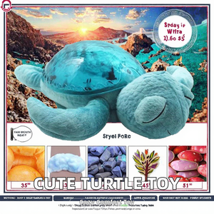Nuevo amanecer, venta al por mayor, lindo juguete de tortuga ondulante de peluche, música tranquila, características de iluminación, artefacto cómodo, muñeco de peluche de algodón PP - Product Image 2
