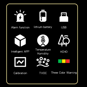 Wifi tuya 15 in1air chất lượng monitorambient không khí co Meter Detector PM2.5 Carbon Dioxide ô nhiễm Gas Detector cho trong nhà CO2 - Product Image 4