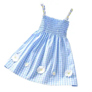 2024 Trade Festival Customized Design Toddler Casual Dress Bamboo Spandex Breathable Soft Baby Girl Dresses For Kids