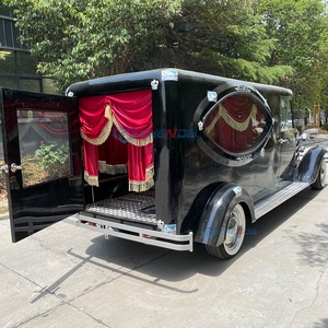 High Quality Black 2 Seats Funeral Vintage Car Supplier Electric Luxury Funeral Classic Car With CE Certification - Product Image 4