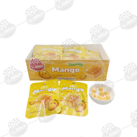 Groothandel Mango Gummy Candy Suikercoating Mango smaak Gummy Cube Display Box Halal Zoete Zachte Snoepjes