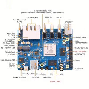 บอร์ดพัฒนาโปรแกรม Orange Pi รุ่น RK3588 ชิป Octa-Core CPU หน่วยความจำ 4GB 8GB 16GB 32GB รุ่นพัฒนา Orange Pi5 Plus - Product Image 3