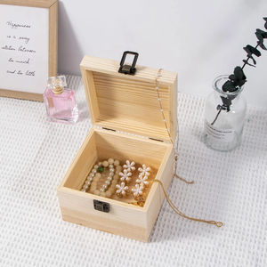Bằng Gỗ Đánh Bóng Lưu Niệm Hộp Đồ Trang Sức Nhỏ Lưu Trữ Mộc Mạc Thông Handmade - Product Image 3