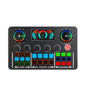 Tarjeta de Sonido con Cambiador de Voz para Karaoke en Casa, Grabación en Vivo, con Múltiples Efectos de Audio, Tarjetas de Sonido y Mezcladoras - Product Image 1