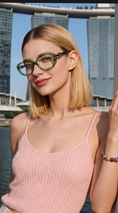 Prêt à expédier – Lunettes <span class=keywords><strong>de</strong></span> <span class=keywords><strong>vue</strong></span> ovales à monture étroite en acétate transparent <span class=keywords><strong>de</strong></span> haute qualité pour femmes, pour usage quotidien - Product Image 2