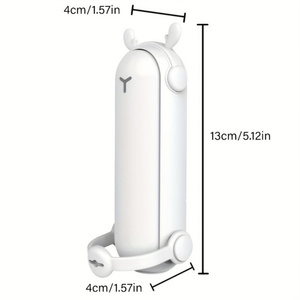 Mini Ventilador Portátil con Carga USB, Linterna y 3 Velocidades de Enfriamiento, Marca DB, Ventilador de Mano para Uso en Exteriores, Cuerpo de Plástico 200 - Product Image 4