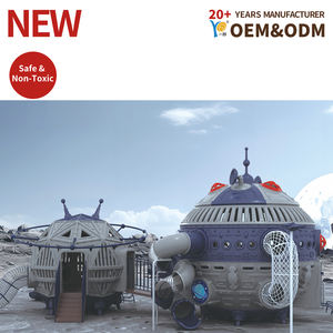 Aire de jeux extérieure pour enfants, série Alpha Planet, ensemble de toboggans, conception sécurisée pour les écoles, prix compétitif, matériau durable - Product Image 2