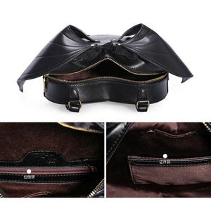Mochila personalizada <span class=keywords><strong>de</strong></span> fábrica para mujer, diseño <span class=keywords><strong>de</strong></span> Ángel negro, corazón, Ita, decoración elegante <span class=keywords><strong>de</strong></span> encaje, mochila con alas <span class=keywords><strong>de</strong></span> murciélago - Product Image 5