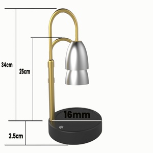 Dimmable Candle Warmer Lamp <b>Timer</b> House Warming Birthday Gifts for Women Mom Home Decor Wax Warmer Lamp with Built-in Battery - Product Image 5