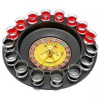 Jeu de Bar 16 Shot Glass Roulette russe pour boire Roulette roue fête jeu de boisson