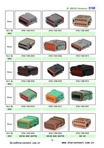 ขั้วต่อตัวผู้ตัวเมียกันน้ำสีดำ <span class=keywords><strong>E008</strong></span> 8Pin ชุดสายไฟสำหรับรถยนต์ DT04-08PA-EE01 <span class=keywords><strong>DT06</strong></span>-08SA-EP11 - Product Image 4