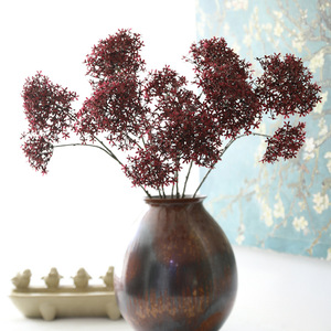 Rami di <span class=keywords><strong>Fiori</strong></span> Artificiali a Forma di Stella, Steli di <span class=keywords><strong>Fiori</strong></span> Finti Argentati per Composizioni Floreali Autunnali, Matrimoni e Decorazioni per Vasi - Product Image 4