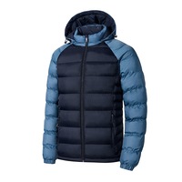 Nouvelle arrivée, veste rembourrée en coton réversible pour homme, veste à capuche matelassée pour homme, logo personnalisé, veste d'hiver matelassée, veste chaude pour homme