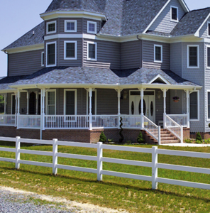 PVC Ngựa Đường sắt hàng rào nhựa trắng Vinyl bài và đường sắt hàng rào corral ngựa trang trại hàng rào - Product Image 1