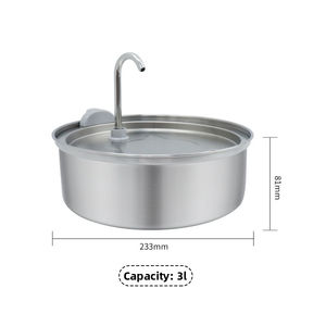 <span class=keywords><strong>Pet</strong></span> Nguồn Cung Cấp Thép Không Gỉ Mèo Và Con Chó Nước Dispenser 3L Chai Nước Đài Phun Nước Với Tự Động Thông Minh Sản Phẩm Vật Nuôi - Product Image 2