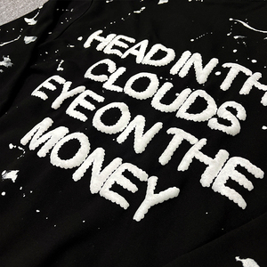 Sweat à capuche personnalisé imprimé bouffant Gallery Pantalon de survêtement évasé décontracté Pantalon de survêtement à taille élastique pour homme Pantalon de survêtement empilé pour homme - Product Image 5